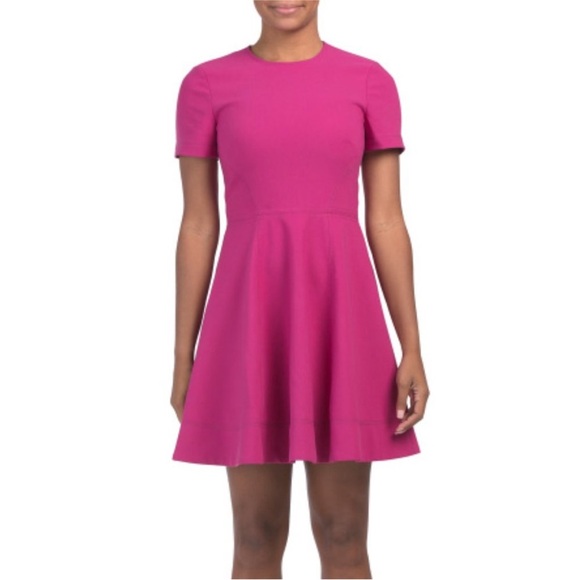 Cinq a Sept hot pink a line mini back zip dress 6 Bryce - Picture 1 of 10